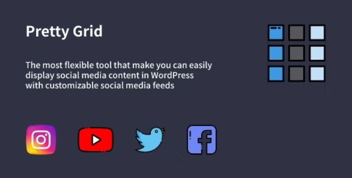 Effortlessly showcase social media content on your WordPress site with Pretty Grid. Seamless integration with Instagram