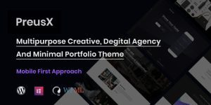 Discover PreusX Digital Agency and Portfolio WordPress Theme on Bevaultx. Perfect for digital agencies