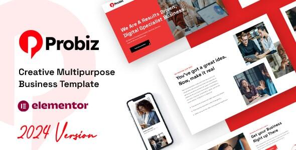 Discover the Probiz WordPress Theme for a customizable