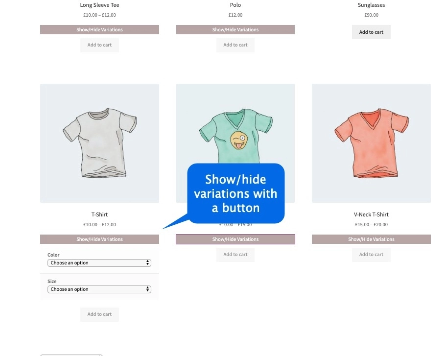 This plugin enables you to 1) display product attributes on listing pages for easy selection and 2) display variations as simple products. (PLEASE TAKE BACKUP BEFORE UPDATING THE PLUGIN).