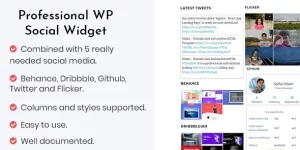 Boost your site with the Professional WP Social Widget Plugin! Integrate Behance