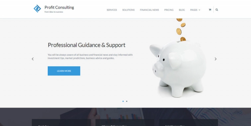 Unlock your financial potential with the Profit WordPress Accounting Theme! Ideal for accounting firms