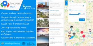 Progress Map is a WordPress plugin for location-based listings. The aim is to help users having websites like hotel listings