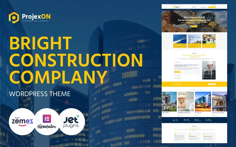 The construction company should have a reliable website but is it shouldn’t be boring. Projexon WordPress template is a bright and modern solution for a building company that will impress your clients. It has all the components to make you successful - eye-catching slider right on the top of a…