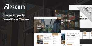 Prooty Single Property WordPress Theme: all in one for single property