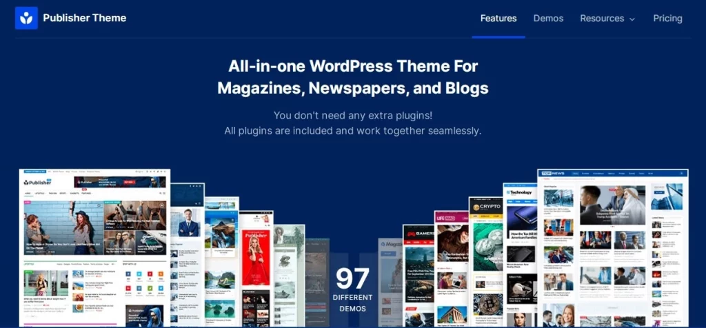 Publisher is the useful and powerful WordPress magazine theme with great attention to details