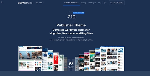 Publisher theme is the best and most complete magazine