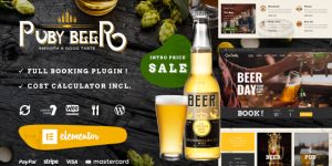 Elevate your brewery's online presence with Puby - Beer Brewery WordPress Theme. Get it on Bevaultx and showcase your brews in style. Try it today!