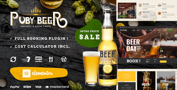 Elevate your brewery's online presence with Puby - Beer Brewery WordPress Theme. Get it on Bevaultx and showcase your brews in style. Try it today!