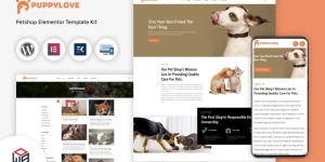 Puppy Love Wordpress Elementor theme will create your wordpress website that is designed perfectly for puppy and animal lovers. Whether you want to build a complete wordpress website for animal