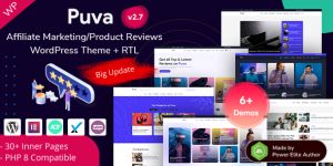 Puva is a clean and modern responsive WordPress Theme for Blogging