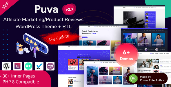 Puva is a clean and modern responsive WordPress Theme for Blogging