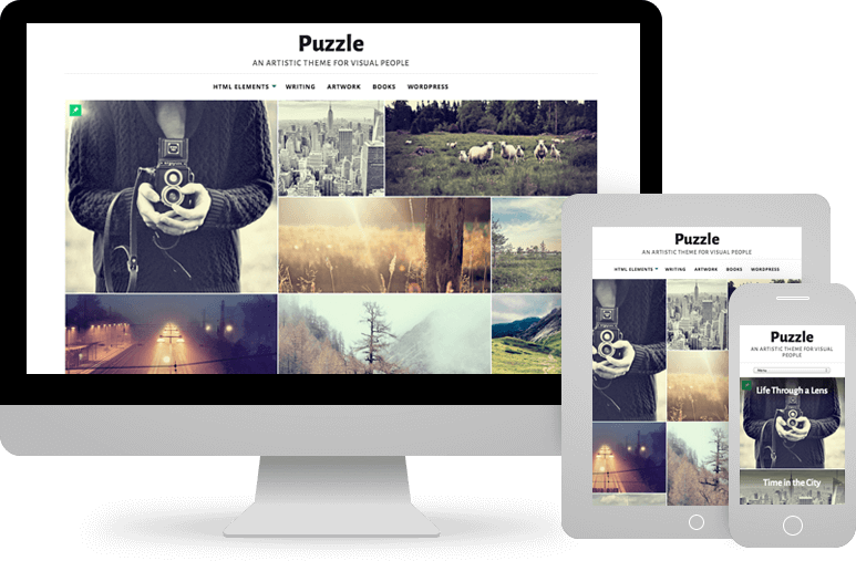 Unlock your creativity with Puzzle Theme! This captivating design offers customizable layouts