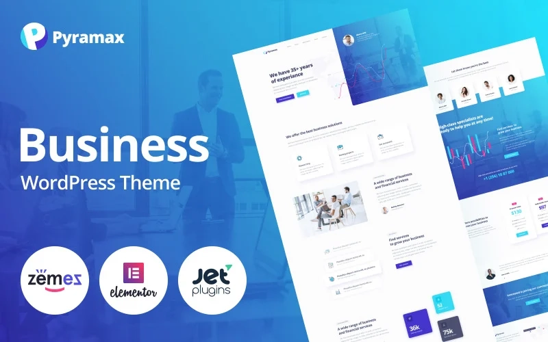 WordPress templates for business consulting are a good choice for everyone who needs a theme to showcase his consultancy business on the web. With Pyramax WordPress theme you'll get everything you need for the data analyzing field! It's good to use for a website dedicated to analytic services. This business…