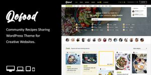 Discover the Qefood Community Sharing WordPress Theme for creating engaging