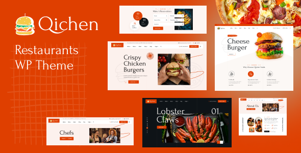 Elevate your online restaurant with the QiChen WordPress Theme. Easy customization