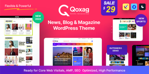 Create a dynamic online presence with Qoxag. This SEO-optimized WordPress theme features a responsive design and drag  drop builder. Try it now!