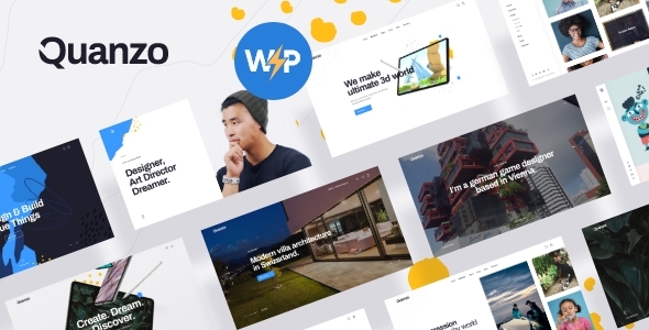 Showcase your work like a pro with Quanzo - Personal Portfolio WordPress Theme. Fully responsive