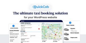 QuickCab is a powerful WordPress plugin for any business that provides transport as a service. It facilitates the price estimation