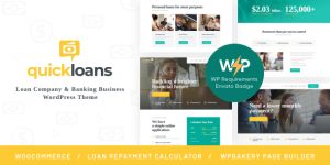 Boost your financial services' online presence with QuickLoans WordPress theme. Access premium themes with Bevaultx for an affordable subscription.