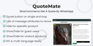 Seamlessly integrate WooCommerce and WhatsApp with QuoteMate. Boost customer satisfaction and streamline quoting. Access through Bevaultx today!