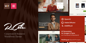 R.Cole is a stylish fresh  clean Life  Business Coaching WordPress Theme. It is built for life and business coach that wish to make an impressive internet presentation. Also the theme’s solid business design is perfect for any corporate website