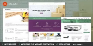 Create a seamless moving company website with REMOVALS theme. Responsive  built on PageBuilder