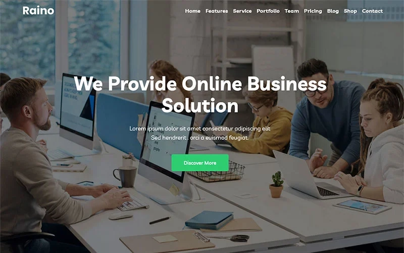 Raino is Responsive Digital Agency One page WordPress Theme Uniqe and clean Design. It makes for corporate/business websites