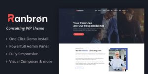 Discover the Ranbron Business and Consulting WordPress Theme! Responsive