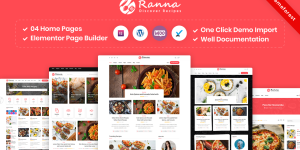 Are you in search of a deliciously designed WordPress theme dedicated to food and recipes? Look no further! Introducing the Ranna Food Recipe WordPress Theme