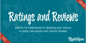 Boost event engagement with Ratings and Reviews for Calendarize it! Effortless ratings