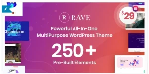 Rave is a multipurpose theme suitable for most popular niches like business