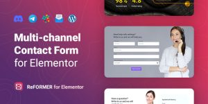 Enhance your WordPress site with Reformer: Multichannel Contact Form for Elementor. Get seamless Elementor integration