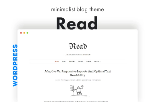 Read WP is a responsive WordPress theme focused on readability with a minimalist design. HTML5