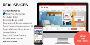 Real Spaces: Powerful WordPress theme for real estate