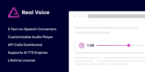 Enhance content delivery on your WordPress site with Real Voice