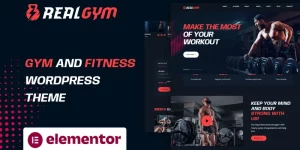 RealGym WordPress Theme is for Gym and Fitness with its unique design and powerful elements that make RealGym impressive.RealGym is very easy to install and customize. RealGym is built on Elementor WordPress Page Builder no coding skills are required. RealGym has custom-built widgets with multi-styles that make your website good-looking…