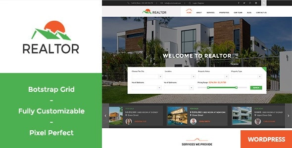 Discover an advanced real estate theme with Visual Composer