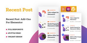 Discover the TF Recent Post Addon for Elementor! Showcase your latest posts in 8 stunning styles or create unlimited custom designs. Easily query posts