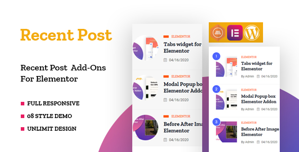 Discover the TF Recent Post Addon for Elementor! Showcase your latest posts in 8 stunning styles or create unlimited custom designs. Easily query posts