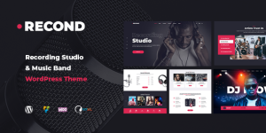 The Recond Recording Studio Music Band WordPress Theme is a versatile and modern theme designed for musicians