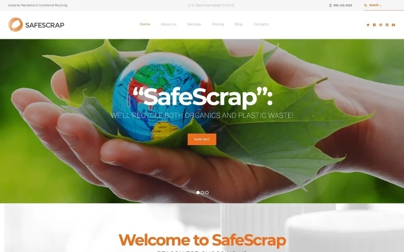 If youâ€™re looking for a WordPress theme for your recycling services website