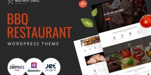 This WordPress theme is a perfect solution for burger and steak houses. It comes with a built-in form for table reservation. To list grill dishes and bar drinks