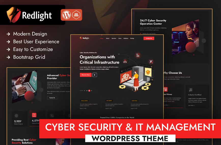 Discover Redlight Cyber Security  IT Management for WordPress