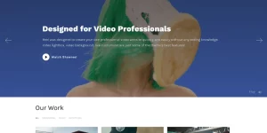 Reel was designed to create your own professional video website quickly and easily without any coding knowledge. Video lightbox