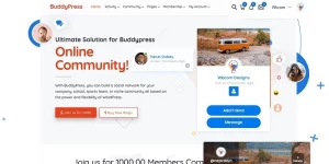 Best WordPress BuddyPress theme to create online social community for your company