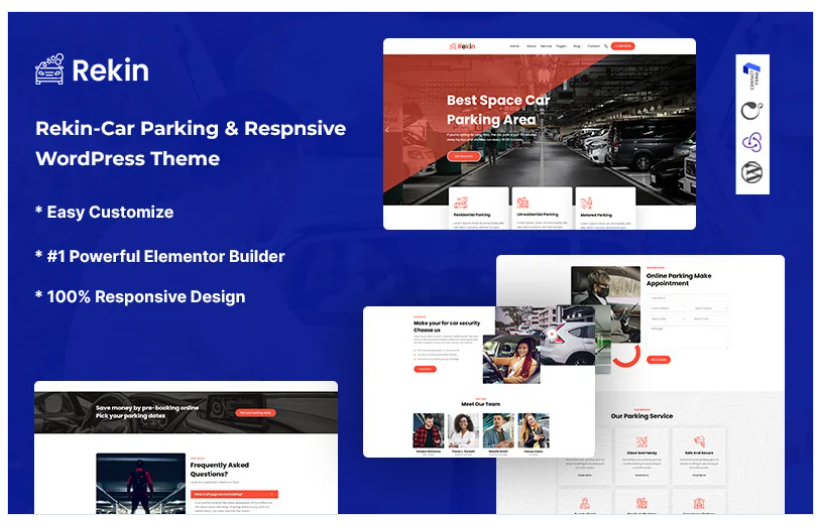 Discover Rekin - Car Parking WordPress Theme