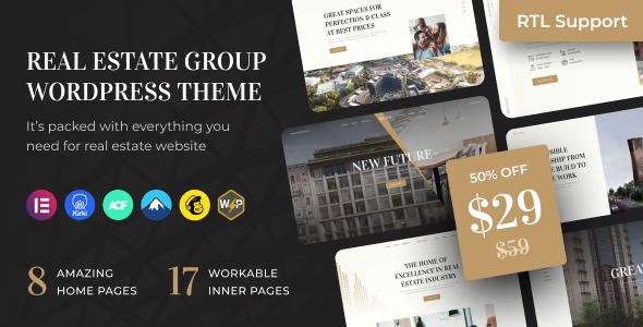 Looking to elevate your real estate website game? Meet the Reland Real Estate Group WordPress Theme