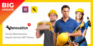 Discover the Renovation Theme for your home repair service! Responsive