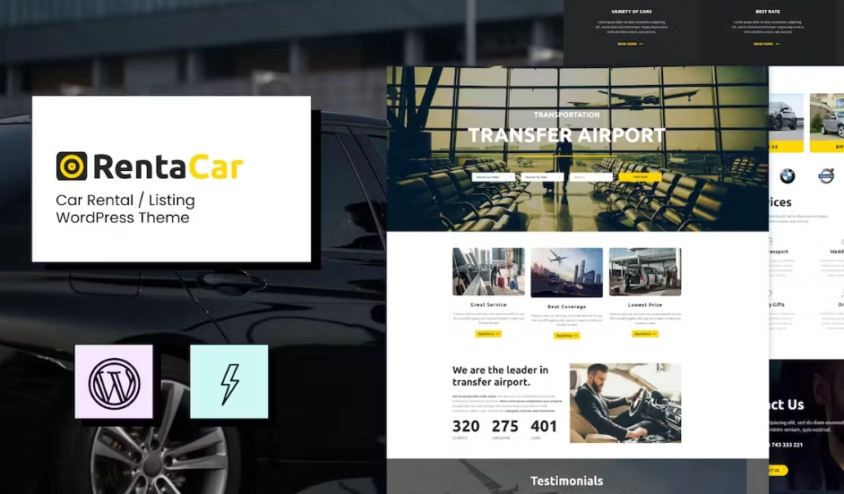 Discover Rentacar – the ultimate Multi-Concept Car Rental WordPress Theme! With features like unlimited sidebars